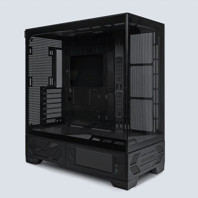 VALKYRIE VK03 ATX Gaming PC Case Desktop Supports 360 Water Cooled 6.2 in Touchscreen Removable 270° Sea View Room Computer Case