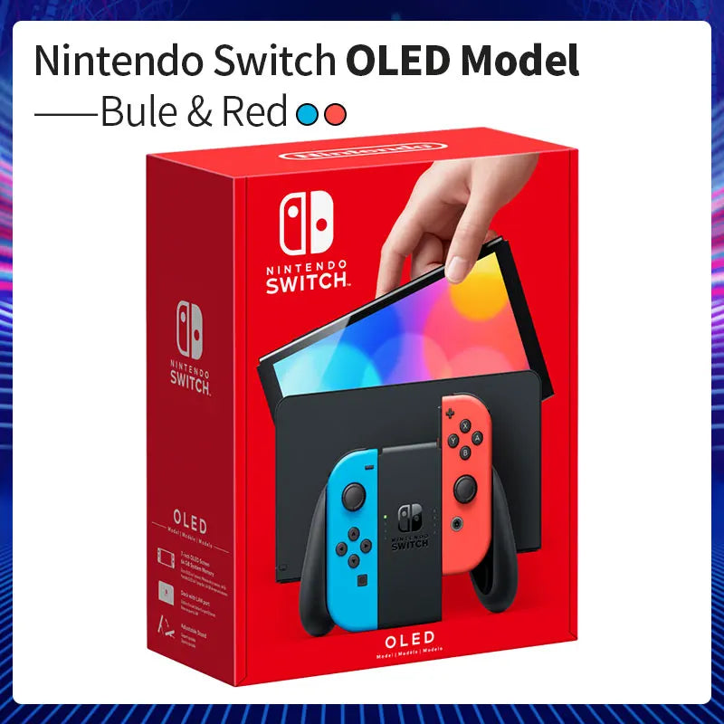 Nintendo Switch OLED Model 7inch OLED Screen White set Blue and Red set Video Game Consoles 64GB Internal Storage Joy Con